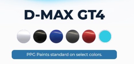 Evolution DMax GT4 Paint Colors